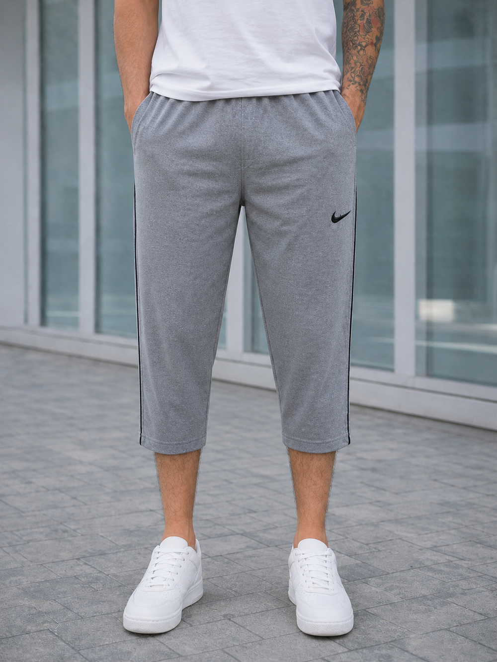 Easy-Wear Terry Shorts-GRAY