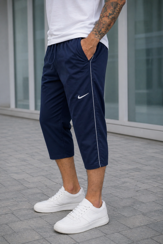 Easy-Wear Terry Shorts-NAVY