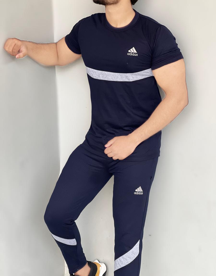 0010 Stretch Pro Tracksuit Modern touches Cotton Quick-dry tracksuit - BLUE