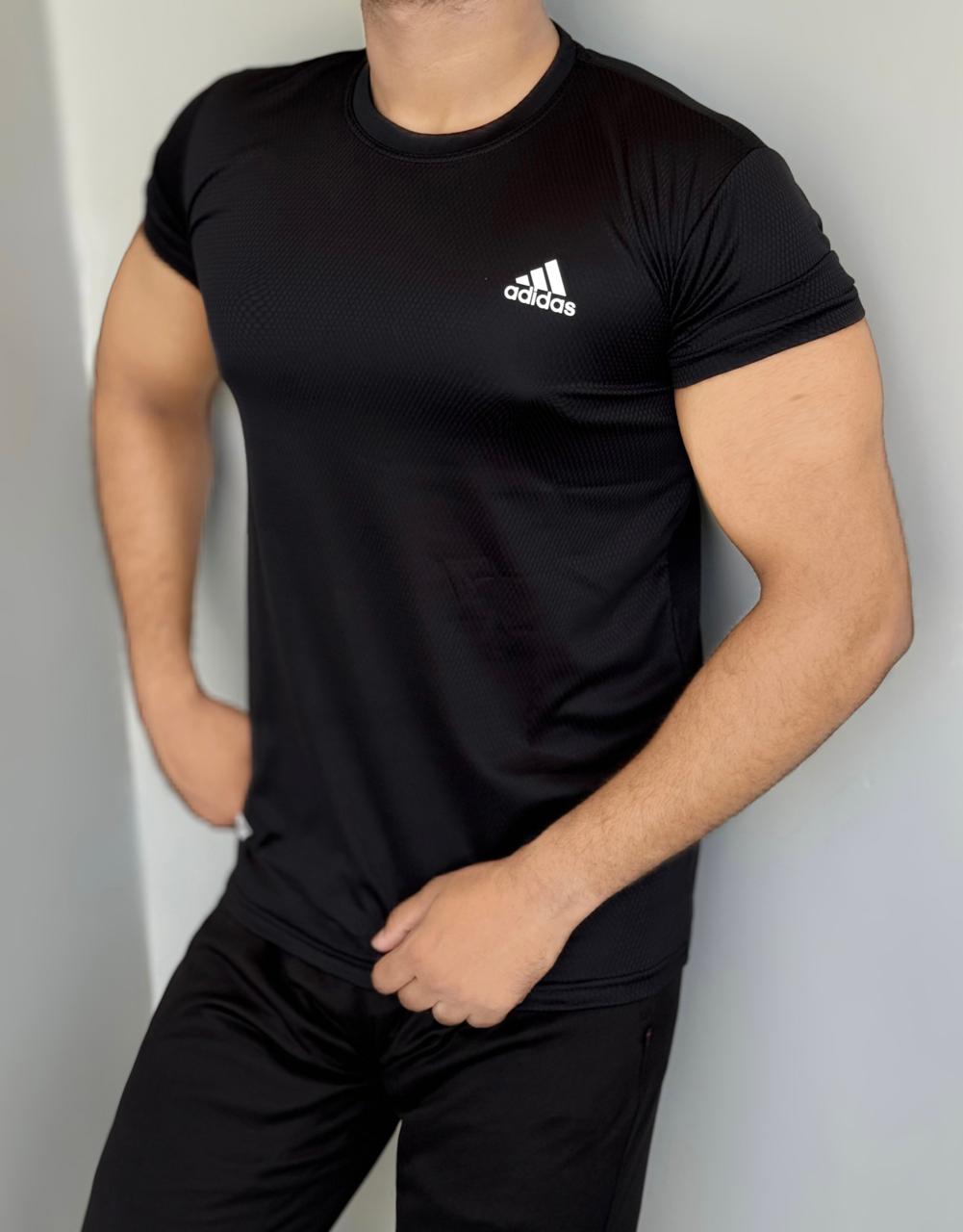 STRETCH EASE T-SHIRT FOR GYM WEAR SHIRT FOR MEN'S-BLACK