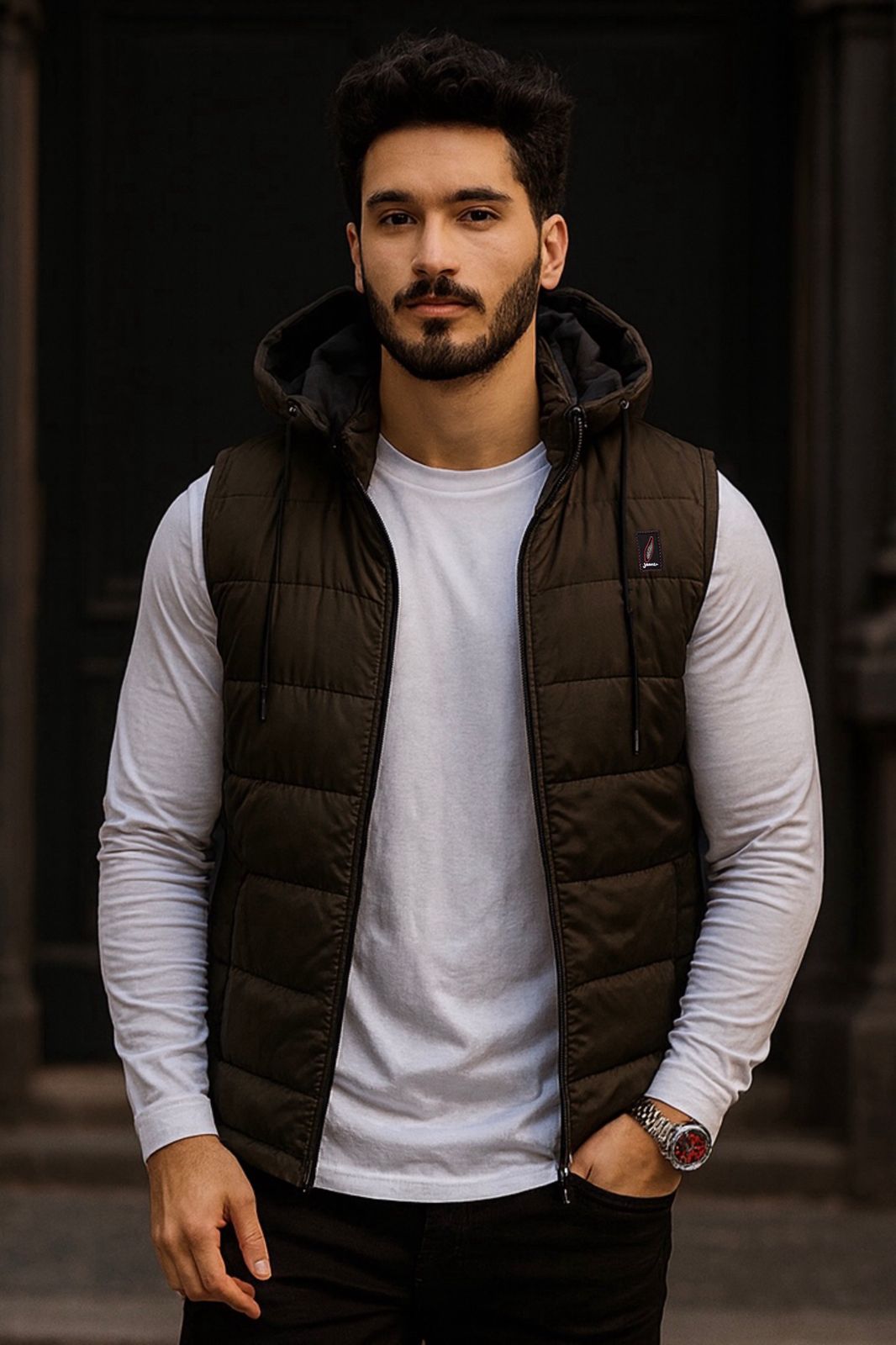 SLEEVLESS REMOVABLE & DETACHABLE JACKET-FT