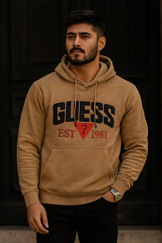 0.03 COMFORTABLE HOODIE WITH UNIQUE STYLE-TAN