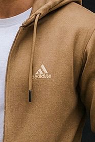 0.02 COMFORTABLE CLASSIC FLEECE HOODIE-tan