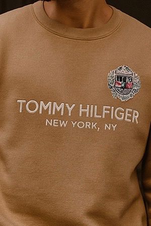 SOFT COTTON FLEECE SWEATSHIRT'S-TAN