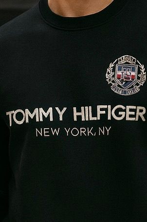 SOFT COTTON FLEECE SWEATSHIRT'S-BLACK