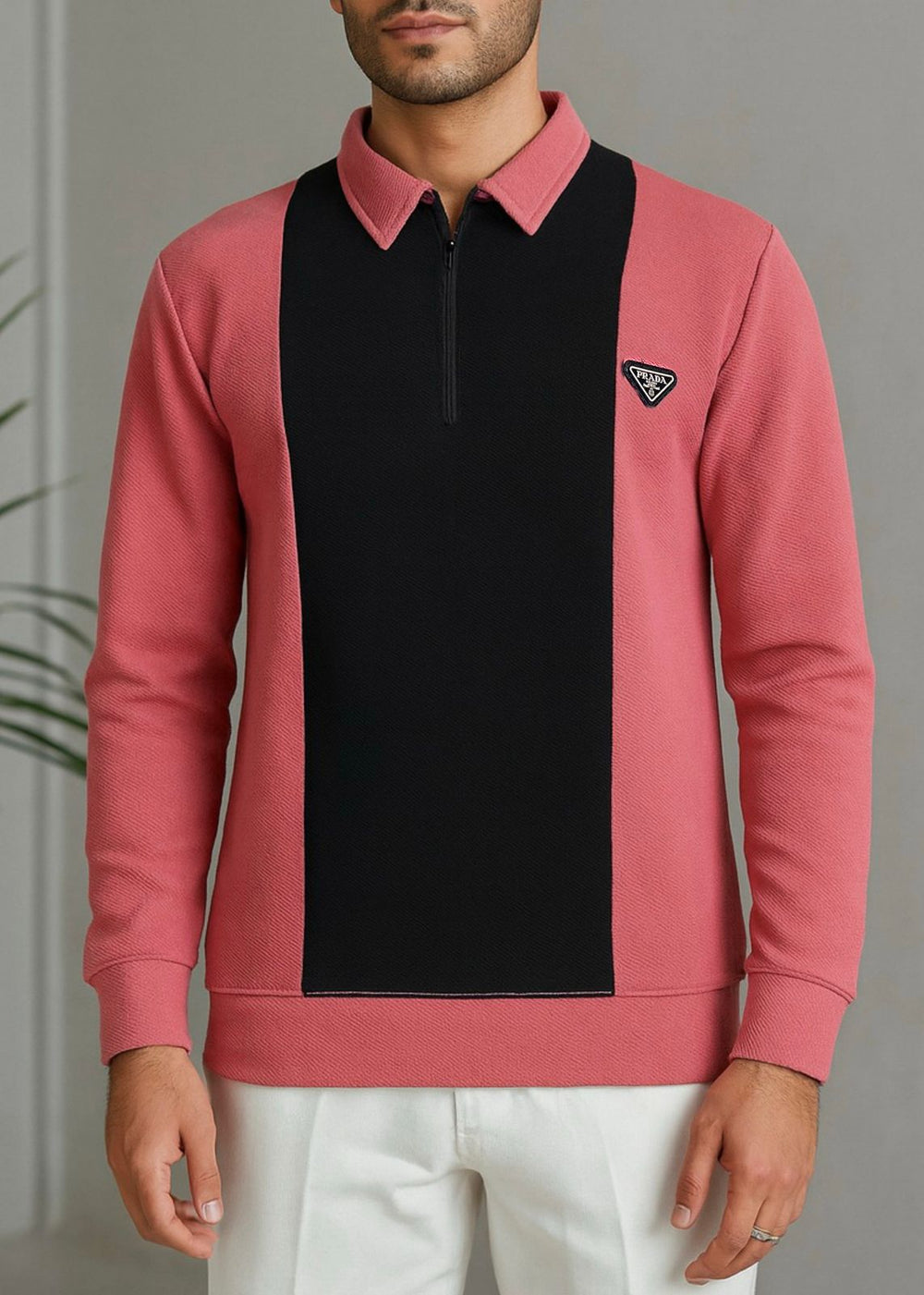 STRIDE CONTRAST POLO-LIGHT ROSE