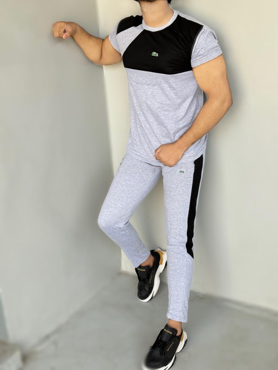 009 DYNAMIC DRIFT TRACKSUIT cotton stretchable fabric - grey