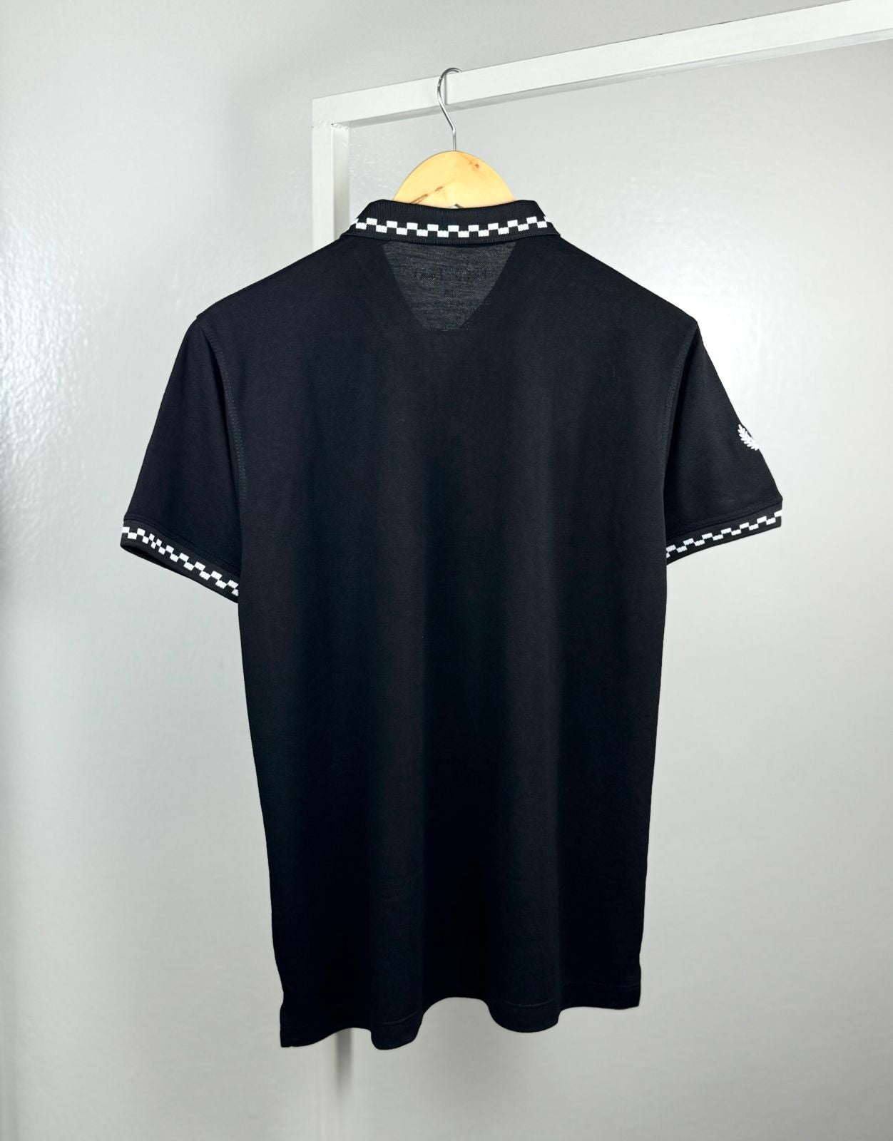 PREMIER COTTON POLO'S SHIRT WITH QUICK DRYING-BLACK