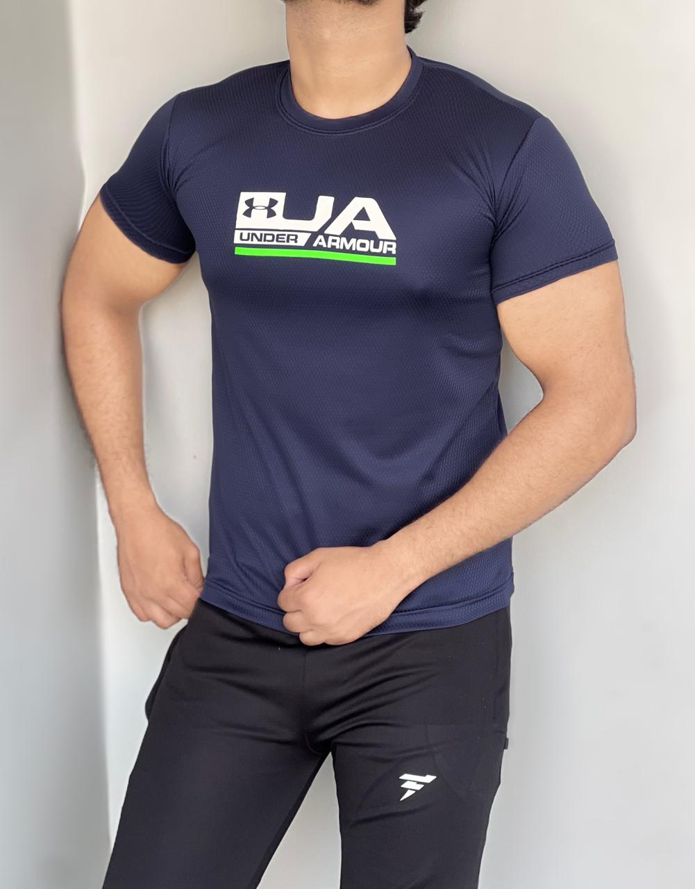 MOVE FLOW DRY-FIT T-SHIRT STRETCHINESS AND LIGHTWEIGHT - BLUE